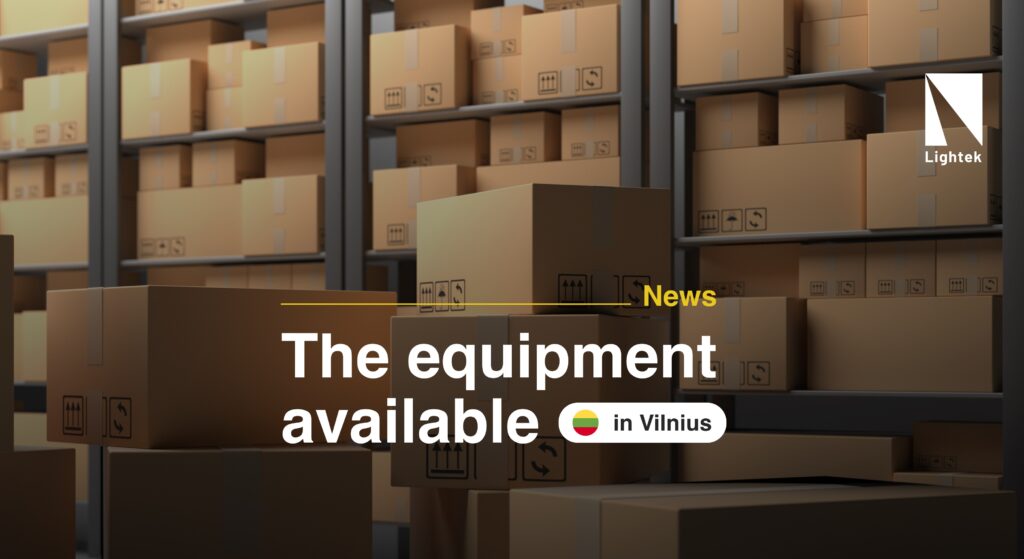 The equipment available in Vilnius